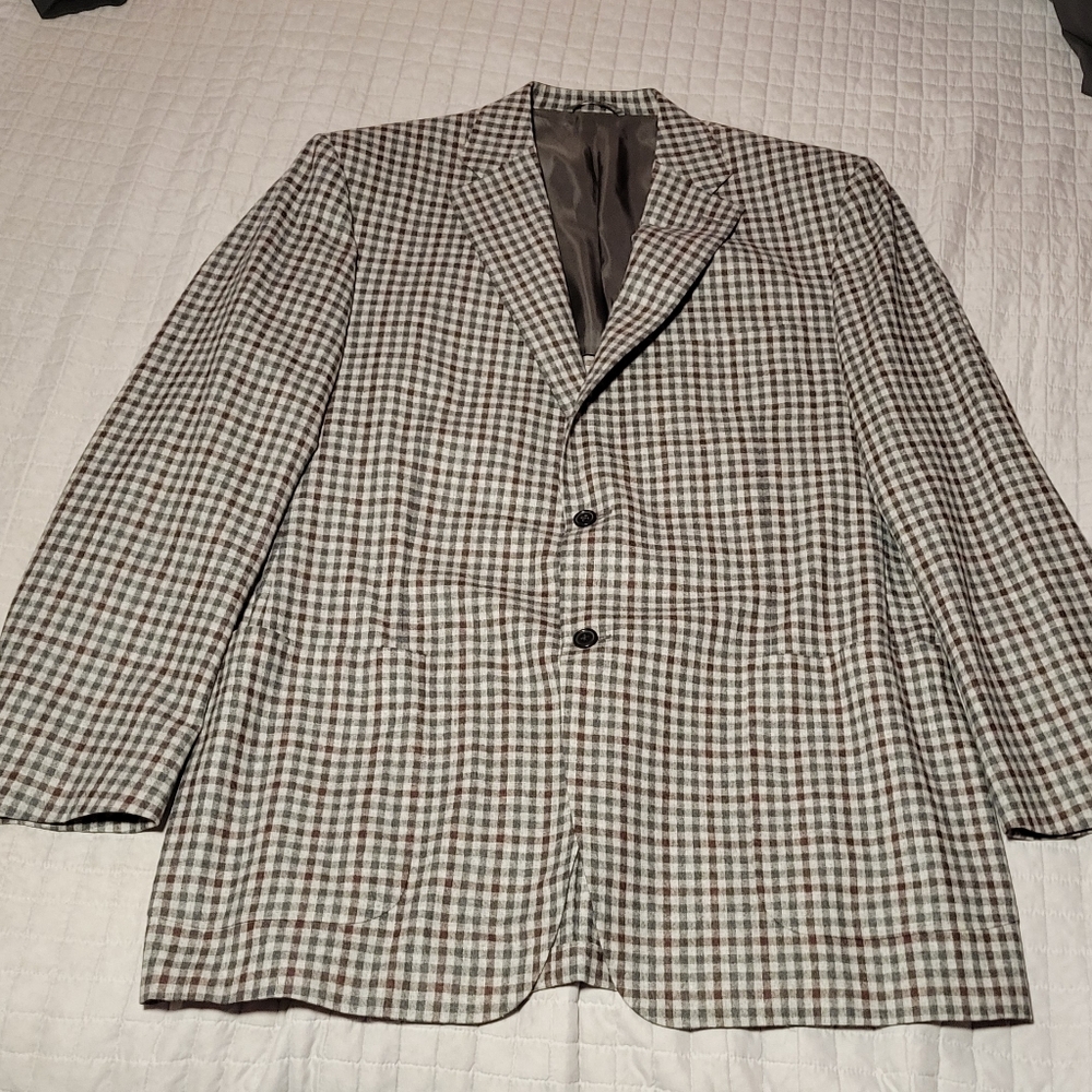 Men's Checkered Blazer